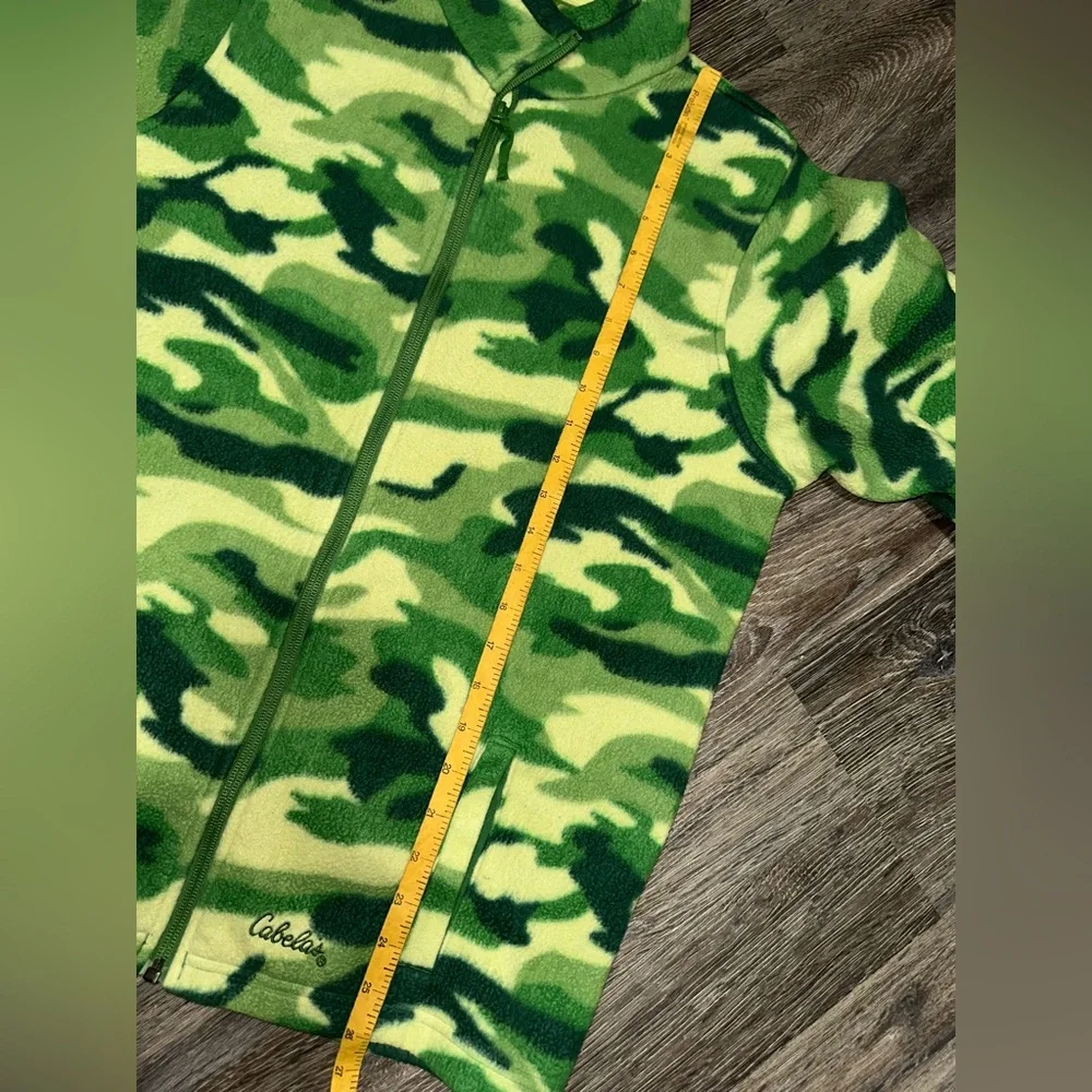 Cabela's Bass Pro Shops Kids Youth Sherpa Camo Zip Up Outdoor Jacket Coat